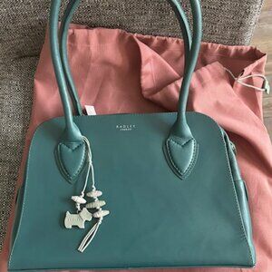 NWT-Radley London leather shoulder bag in Teal